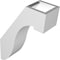 Ekena Millwork 3-in. W x 8-in. D x 12-in. H Del Monte Architectural Grade PVC Knee Brace BRCP03X08X12DEL - alternate 2